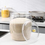Barrel-shaped sealed container with iron ring Waist Drum Airtight Jar with Iron Ring 6861-6868