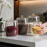 Waist-drum-shaped airtight canister (without metal locking ring) Waist Drum Airtight Jar without Iron Ring 6820-6828